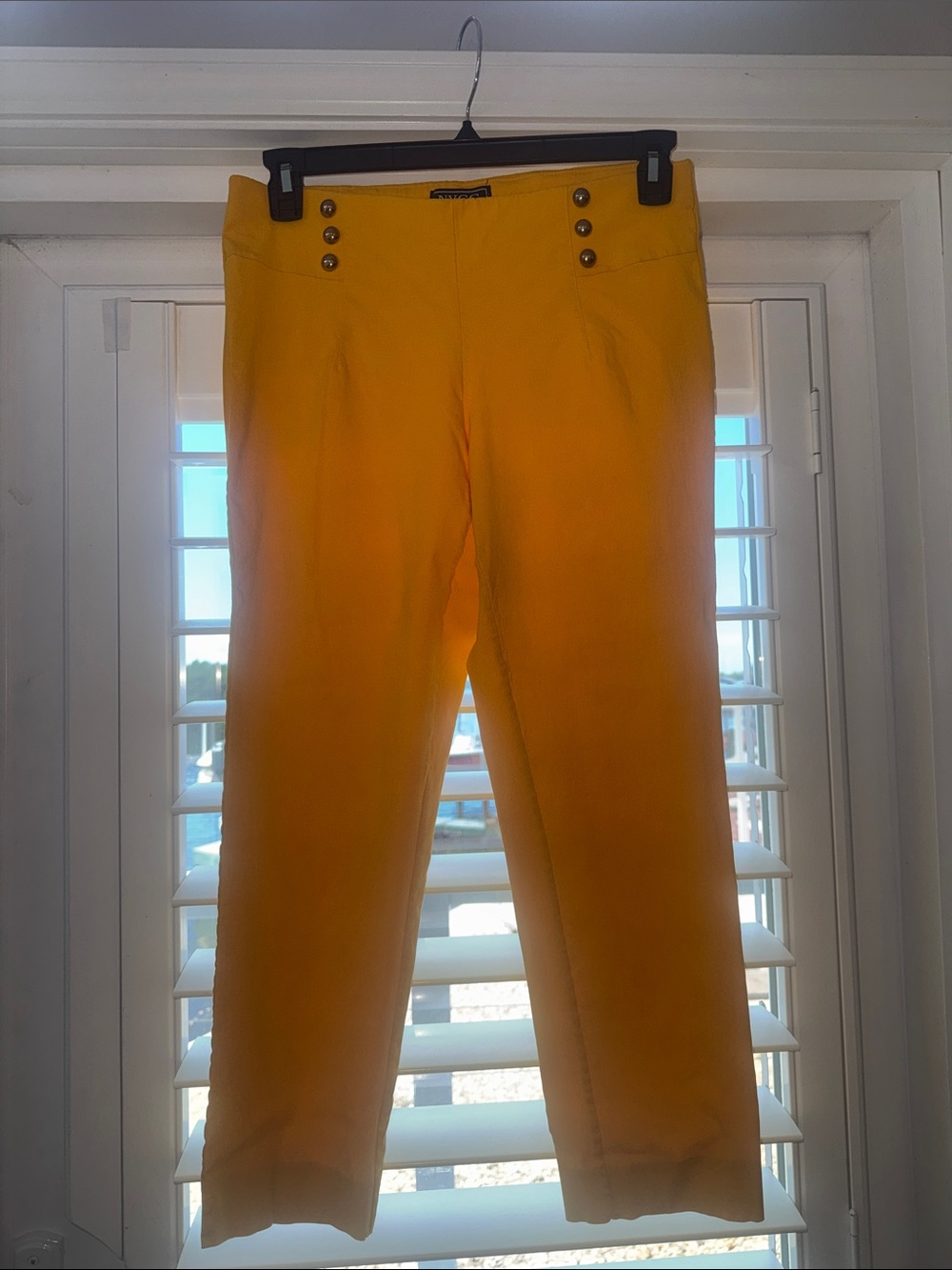 Woman’s NewYork Clothing Company Yellow Stretch Dress Pants Size 10